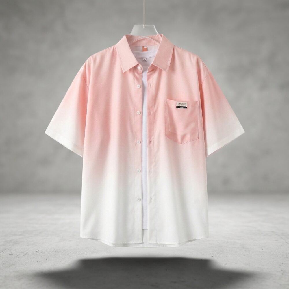 Áo Sơ Mi Nam Lụa Băng Pink Pastel